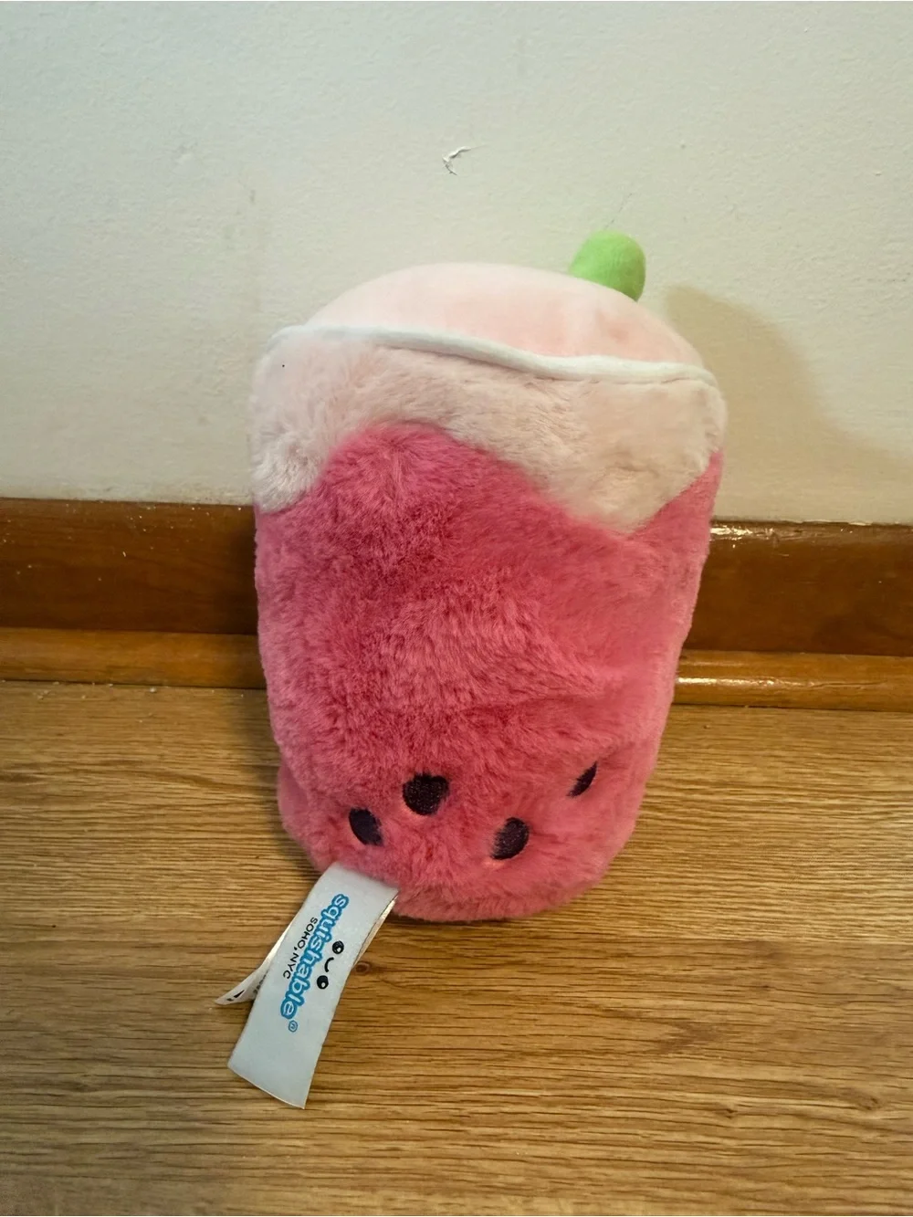 Squishable Mini Comfort Food Strawberry Bubble Tea 7